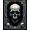 Black, Pattern 6, variant on Flatwoven High Traffic Area Rug, Gothic Floral Skull Motif, Non Slip, Stain Resistant, Washable Area Rugs for Living Room, Bedroom(Gray, 4X6)