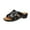 Black, variant on Abcnature Women Sandals Clearance 2023! Women's Platform Wedge Sandals with Arch Support Round Toe Thick Heeled Shoes Beach Sandals Non-Slip Causal Slippers Summer Athletic Outdoor Beach Sandals