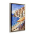 thumbnail image 2 of Stupell Industries Coastal Beach Lounging on Mediterranean Shore Brown Floating Frame Canvas Art, 17 x 25, by Creative Studio, 2 of 8