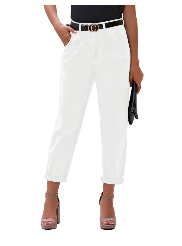 High Waist Boyfriend Jeans