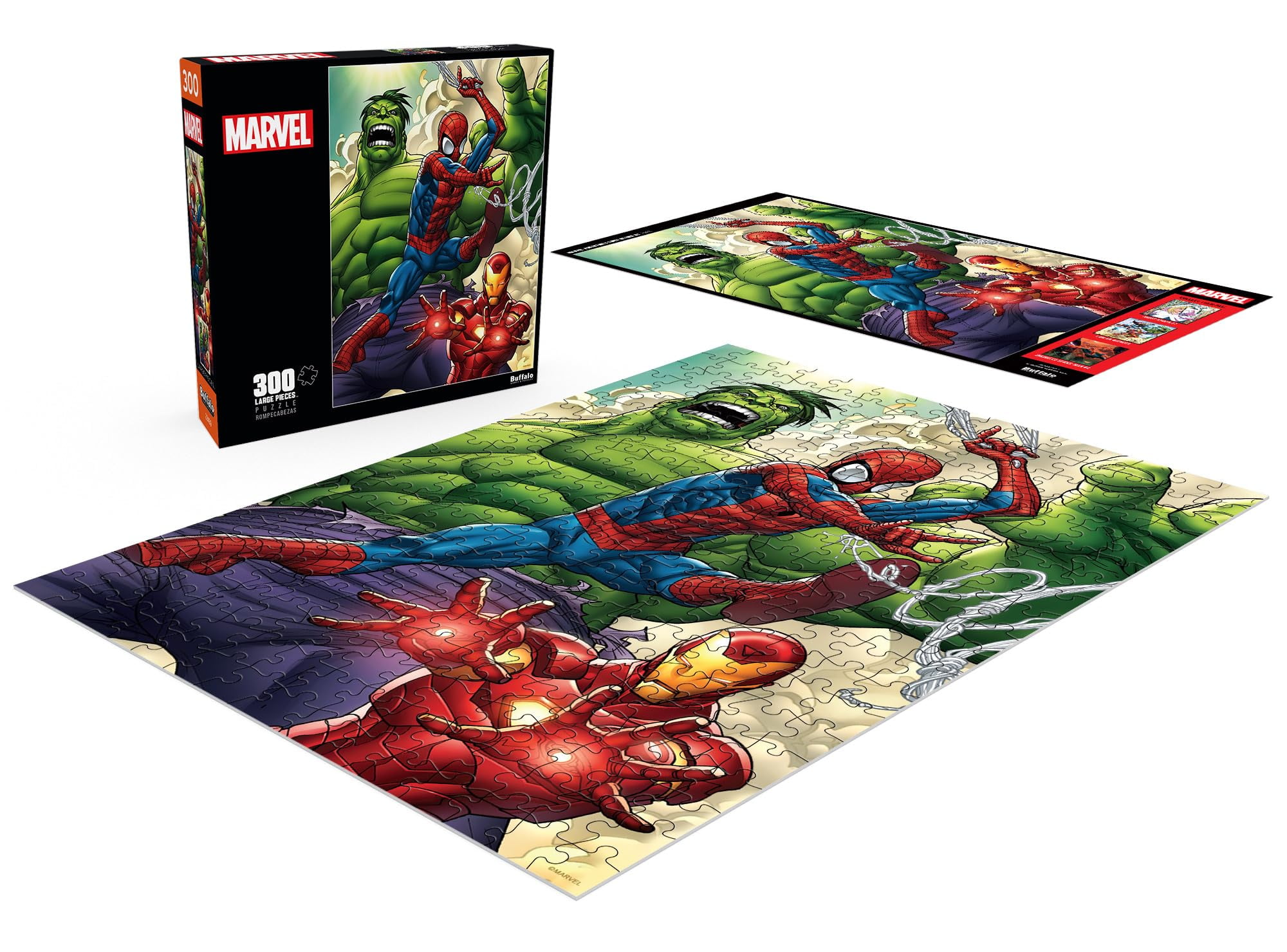 Buffalo Games Marvel - Marvel Adventures Super Heroes 300-Piece Interlocking Jigsaw Puzzle for Adults Ages 14 and Older