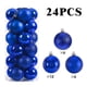 thumbnail image 3 of Juego de 24 adornos navideños de bolas de 8 cm, de plástico pintado, para colgar en el árbol de Navidad, accesorios de decoración navideña, 3 of 5