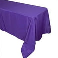 thumbnail image 2 of Balsa Circle Halloween 90" x 156" Purple Rectangle Washable Decorative Polyester Solid Tablecloth, 2 of 6