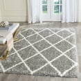 thumbnail image 3 of SAFAVIEH Montreal Vesela Geometric Diamonds Shag Area Rug, Blue/Ivory, 4' x 6', 3 of 5