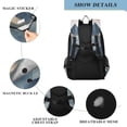 thumbnail image 4 of FORMRS Unisex School Backpack 17" Student Travel Bag with Laptop Compartment, Art Mountains, 4 of 7