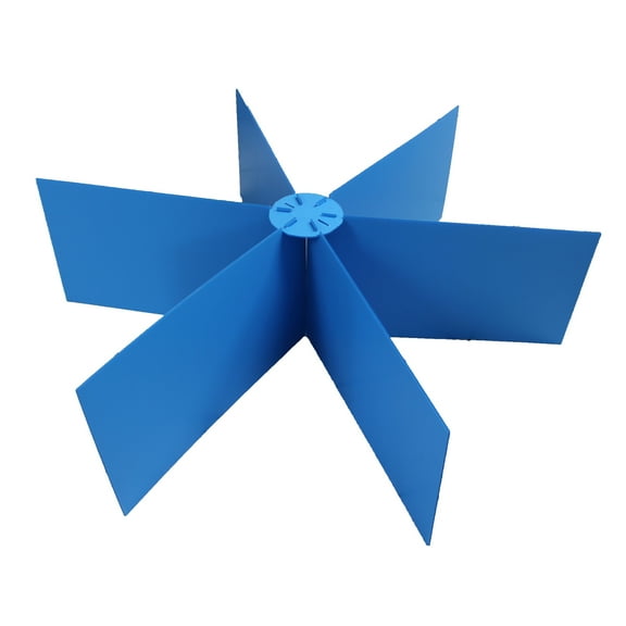 Flipside Products Blue Premium Round Study Carrel, 6 Count