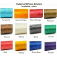 thumbnail image 2 of Kulay Artificial Deer Sinew Green Waxed Flat Poly Thread for Beading Craft and Sewing - 9 Color Variations (1 Spool, 5-Ply, 8 Oz, 300 Yards or 900 Feet), 2 of 4