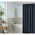 thumbnail image 5 of Sparklane-Shower Curtain Navy Blue - Hotel Style Shower Curtains for Bathroom with Waffle Design, 72x78 Inches - Fabric Shower Curtain - Cortinas de Baño Elegantes, 5 of 13