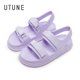 thumbnail image 1 of UTUNE-Sandalias con parche para mujer, zapatos de plataforma de tacón alto, toboganes de EVA para exterior, suela gruesa suave, zapatillas antideslizantes para interiores, Verano qym unisex, 1 of 2