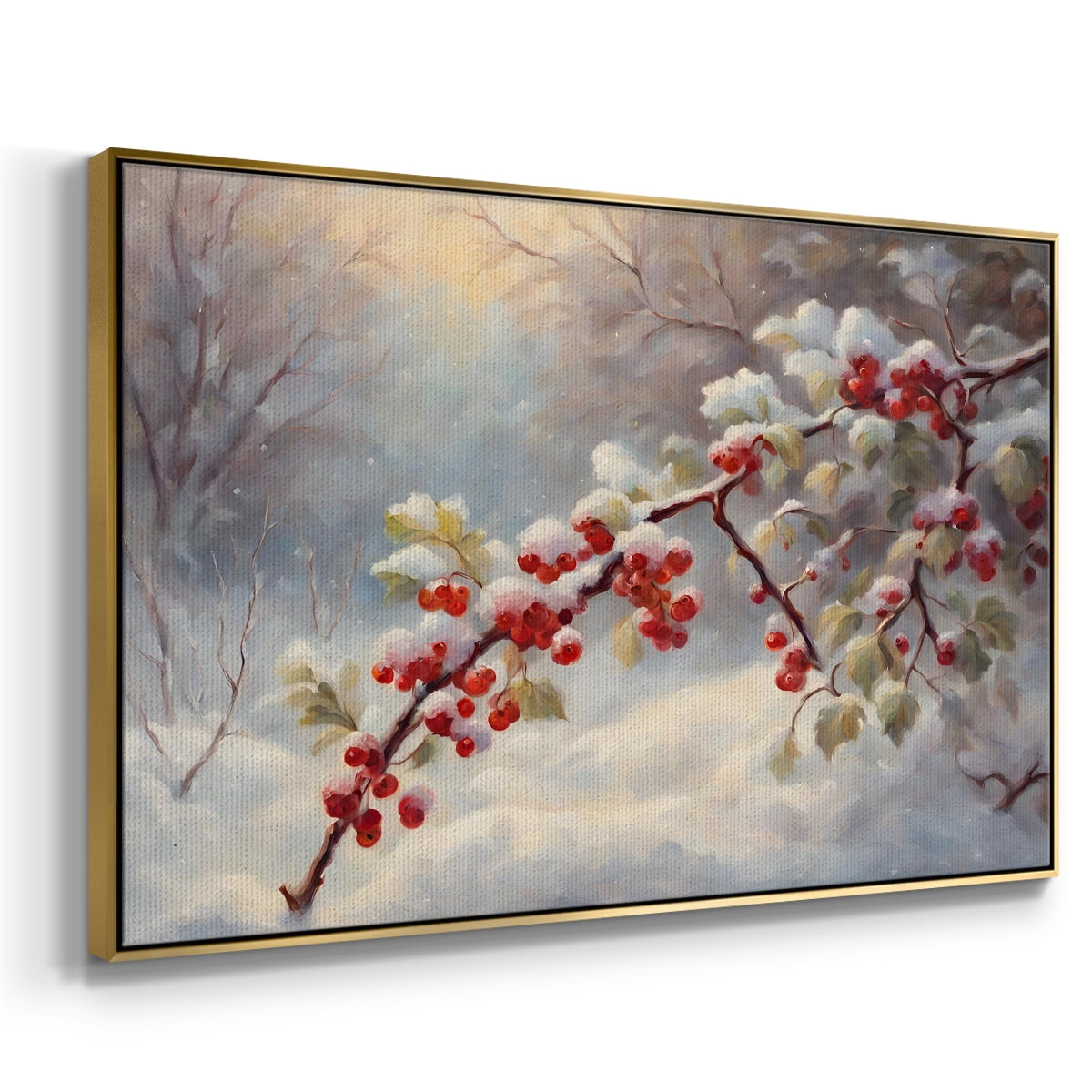 Vintage Landscape-CXCIX By Wexford Home Framed in Gold Wood Gallery Wrapped Canvas 27 in. x 41 in.