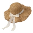 thumbnail image 3 of Womens Sun Hat Beach Sun Straw Hat UV UPF 80+ Travel Foldable Brim Summer UV Hat Gardening Hat Wide Brim Ponytail Beach Summer Hat, 3 of 8