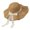 Khaki, variant on Sun Hats for Women, Bow Decor Wide Brim Straw Hat, Spring Summer Fashion Sun Hat, Breathable Outdoor Headwear for Beach Travel Daily Use Khaki