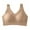 Khaki, variant on Ladies Light Underwear Lace Without Steel Ring Gathered Comfortable Straps Tank Top Models Bottoming Bra Padded Bras