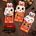 thumbnail image 4 of 6pcs Red Envelopes Spring Festival Chinese New Envelopes Spring Festival Year Packet Money Greetings Paper Cute Pouch Envelope Packing Cartoon Lucky NO1, 4 of 9