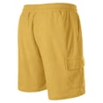 thumbnail image 6 of Men's Corduroy Shorts Casual Elastic Waist Drawstring Lightweight Summer Beach Shorts, 6 of 7