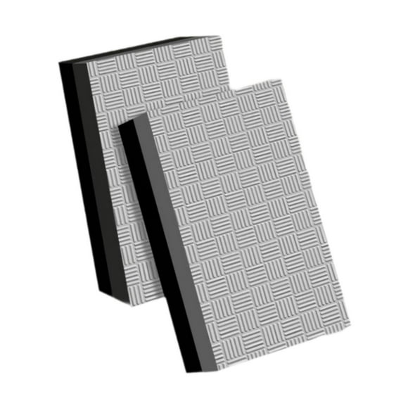 2 colchonetas de protección para levantamiento de pesas, antideslizantes, insonorizadas y versátiles. Ideales para levantamiento de pesas. Negro Gris 50x30x4cm