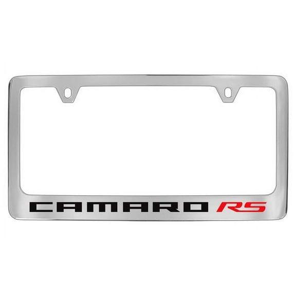Chevrolet Camaro RS Chrome Plated Metal License Plate Frame Holder