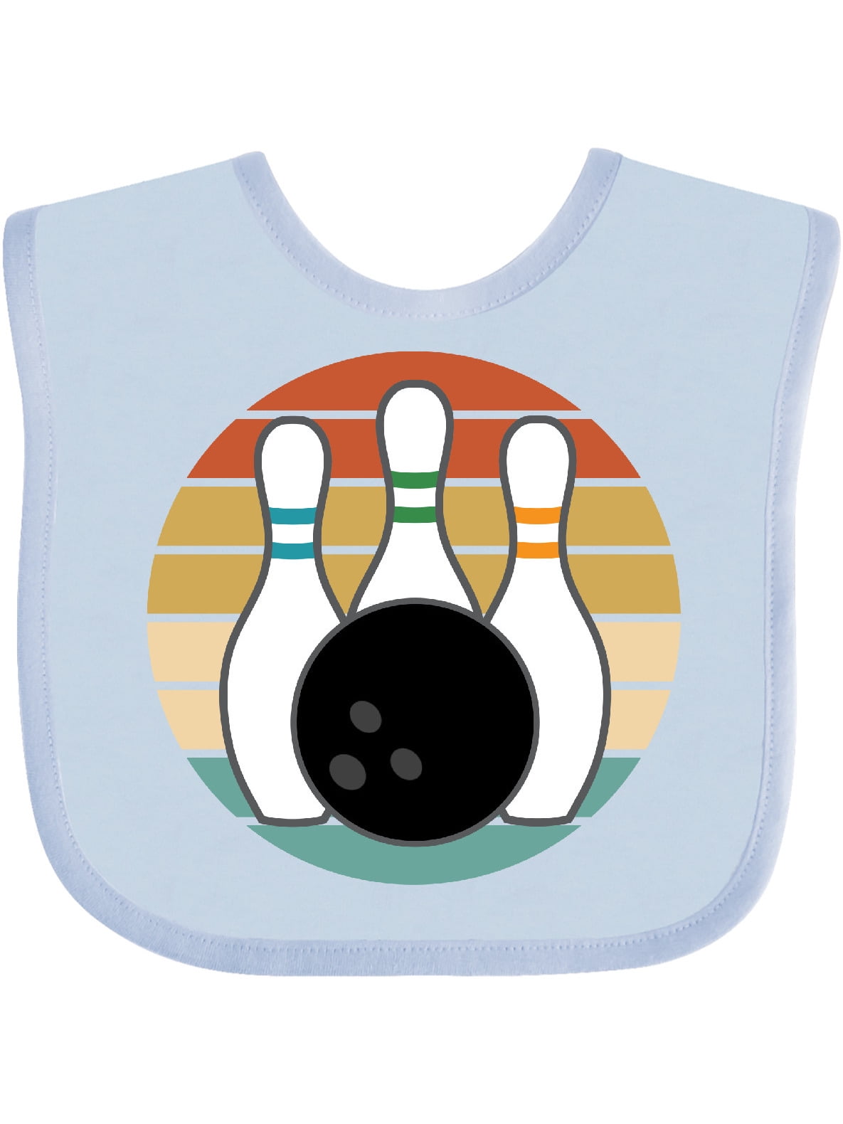 Bowling Pins Ball Bowler Gift Baby Bib