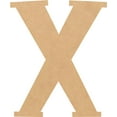 thumbnail image 1 of Unfinished MDF 4'' Tall Lemon Spark Letters DIY X, Paintable Craft, 1 of 3