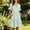 #0416-Green, variant on Neewe Sundresses for Women 2026 ummer Striped V-neck Dress Short Sleeve Pleated Casual Dresses With Pockets