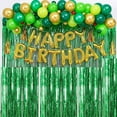thumbnail image 3 of 12 Inch Green Balloons with Dark Green and Chrome Gold Balloons, Confetti, for St. Patrick's Day, Jungle Safari Theme Baby Shower Party Decorations, 3 of 6