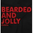 thumbnail image 2 of Xmas Bearded and Jolly Hashtag Santa Men's Big & Tall Graphic Hoodie Brisco Brands 2X, 2 of 3