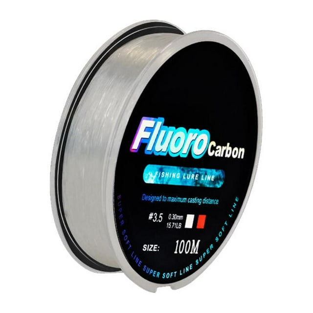 Unatoiry 100M Fluorocarbon Fishing Line Fiber Leader Line Fishing Wire Monofilament Carp Wire Leader Line Fishing Accessory No.01 1Set