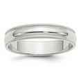 thumbnail image 3 of 925 Sterling Silver 5mm Half Round Milgrain Band Ring Size 11, 3 of 7