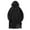 Black, variant on Men's Fashion Solid Color Mid Length Button Up Hooded Casual Pocket Long Sleeved Windbreaker Jacket