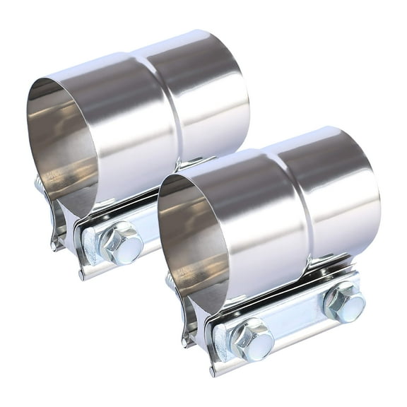 FGJQEFG 5" Exhaust Clamp Lap Joint Exhaust Band Clamps Preformed Stainless Steel