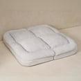 thumbnail image 4 of Convertible Fold-Out Sofa Bed, 18 Position Adjustable Double Sofa Bed, Folding Mattress Sofa with Thick Cushion for Living Room, Guest Room, Apartment, White, 4 of 11