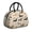 Dachshund and Floral, variant on Corgi and Text Blue Pattern Insulated Lunch Bag,Leakproof Large Capacity Lunch Box for Work,Picnic or Travel,11.4 X 6.7 X 8.3 Inches