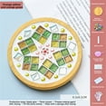 thumbnail image 2 of Bdday Kitchen Crafts Mosaicss Tile Set Wooden Cup Mats Mixed Color Mosaicss Set Crafts Pack 6ml Kitchen, 2 of 5