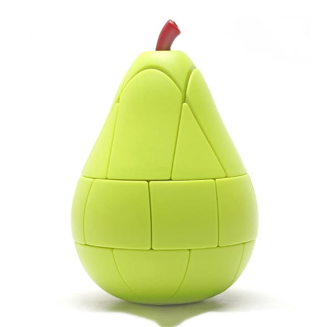 Cubo de fruta 3D Toy Cube Yealvin, 3 × 3, Magic Speed Cube (pera)