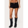 thumbnail image 5 of Maqroz Womens Low Rise Studded Denim Shorts Lightweight Breathable Summer Party Clubwear Casual Outfits for Night Out Street Style with Pockets, 5 of 5