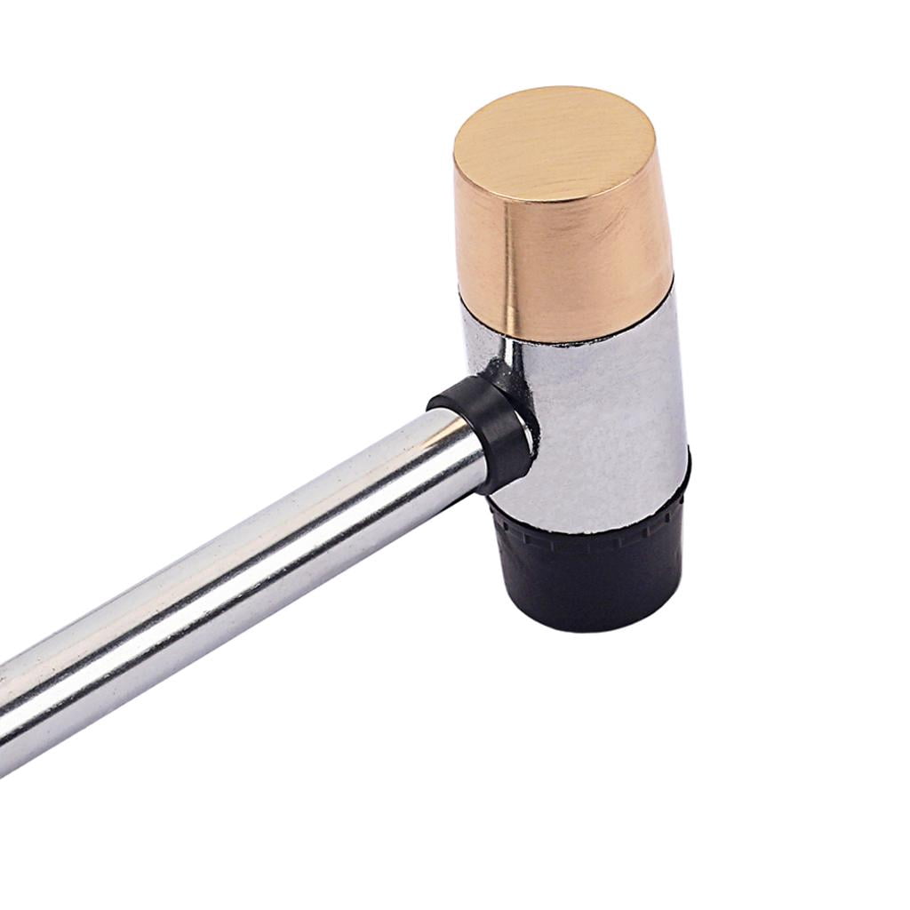 LeeQinersw Fret Hammer Giutar Luthier Hammer with UHMW/Brass Head for Fretting Guitar Black