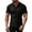 Black, variant on Men's Athletic Button Collared Shirts Short Sleeve Button Up Slim Fit Fitness T-Shirts Quick Dry Breathable Workout Gym Tops Green S