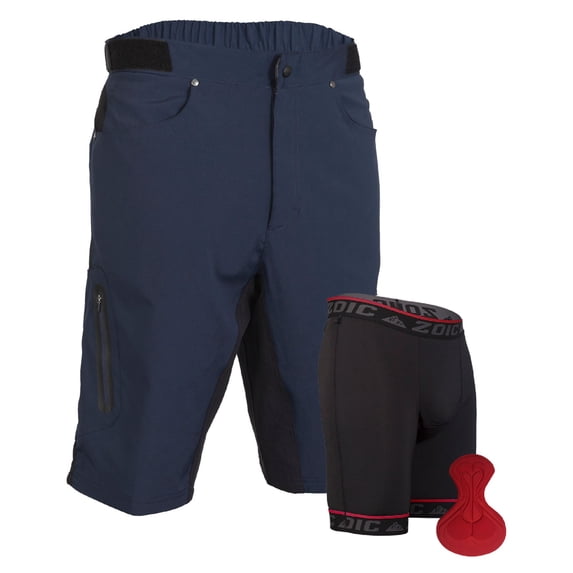 ZOIC Men's Ether Cycling Shorts with Essential Liner