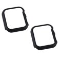 thumbnail image 1 of 2 Pack Compatible for Apple Watch Case 44mm [NO Screen Protector] Series 6 5 4 SE, Hard PC Bumper Case Protective Cover Frame Compatible for iWatch 44mm,original black, 1 of 5