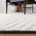 thumbnail image 4 of SAFAVIEH Natura Christiana Zig-Zag Runner Rug, Ivory/Black, 2'3" x 8', 4 of 8
