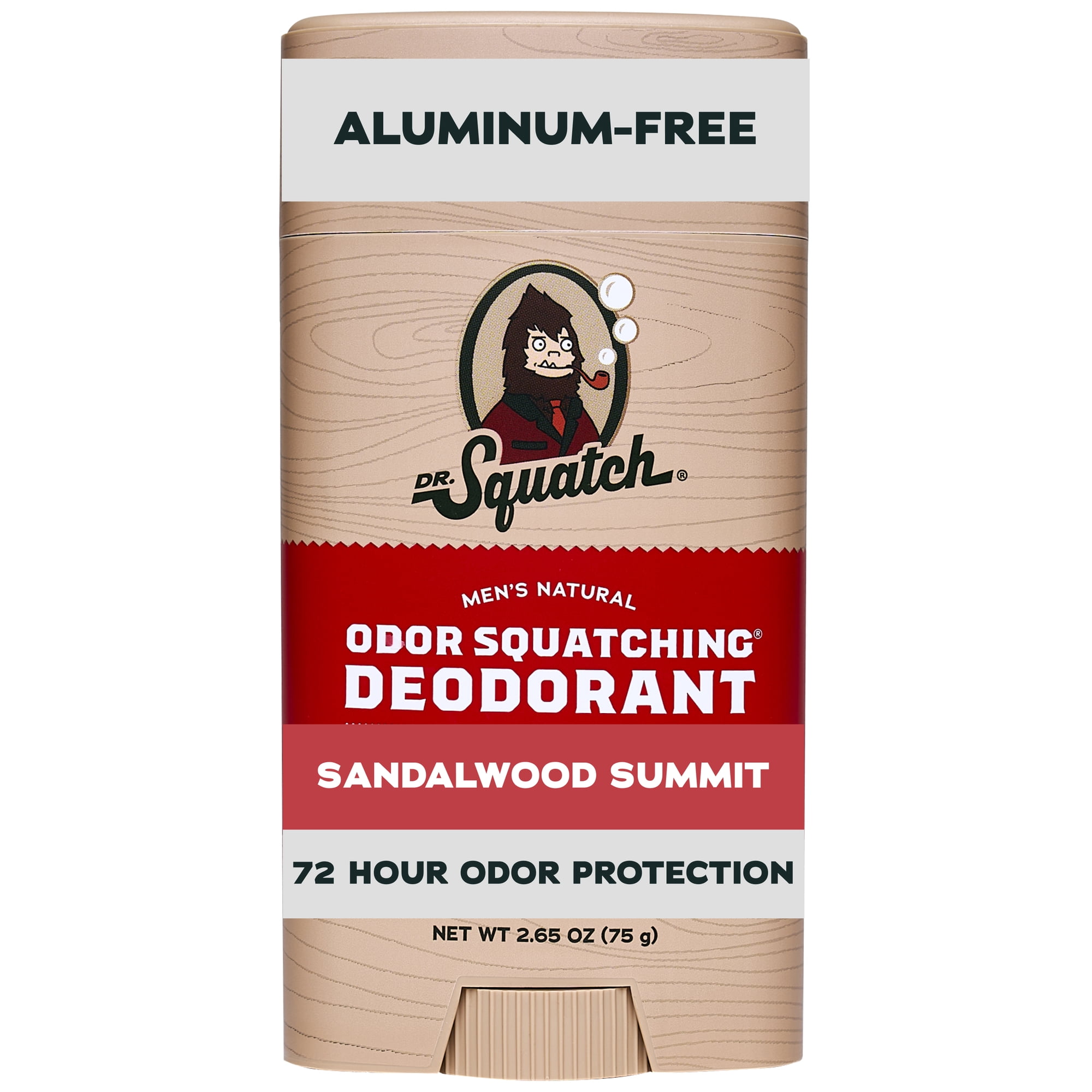 (2 pack) Dr. Squatch Mens Aluminum Free Deodorant, Natural Deodorant for Men, Sandalwood Summit, 2.65 Oz