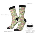 thumbnail image 4 of Cauagu Flowers And Buds Print Crew Socks for Women and Men,Adult Athletic Running Socks 1-Pair Sports Socks Work Gear Socks with Moisture Wicking, 4 of 6