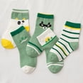 thumbnail image 4 of Tiqkatyck Ankle Socks Clearance, 5 Pairs of Children's Socks Baby In Tube Socks Cartoon Boys and Girls Socks Cotton Socks Compression Socks for Women Crew Socks for Women No Show Socks Womens Green L, 4 of 8