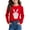 Red, variant on LIaqionyy Kids Happy Easter Shirt Cute Bunny Rabbit Print Graphic T-Shirt Long Sleeve Casual Loose Festival Tops