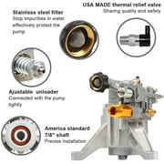 YAMATIC Vertical Pressure Washer Pump 3000 PSI @ 2.5 GPM OEM & Replacement Pump for Power Washer Compatible with 308653045, 308653093, 308653052, 308653078, GCV190 Rear Inlet/Outlet