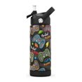thumbnail image 1 of Ntswasd Botella De Agua Para Niños Con Pajita, Vasos Aislados Para Niños De 18 Oz Con Acero Inoxidable A Prueba De Fugas Para Deportes Escolares Y Viajes (Juego), 1 of 5