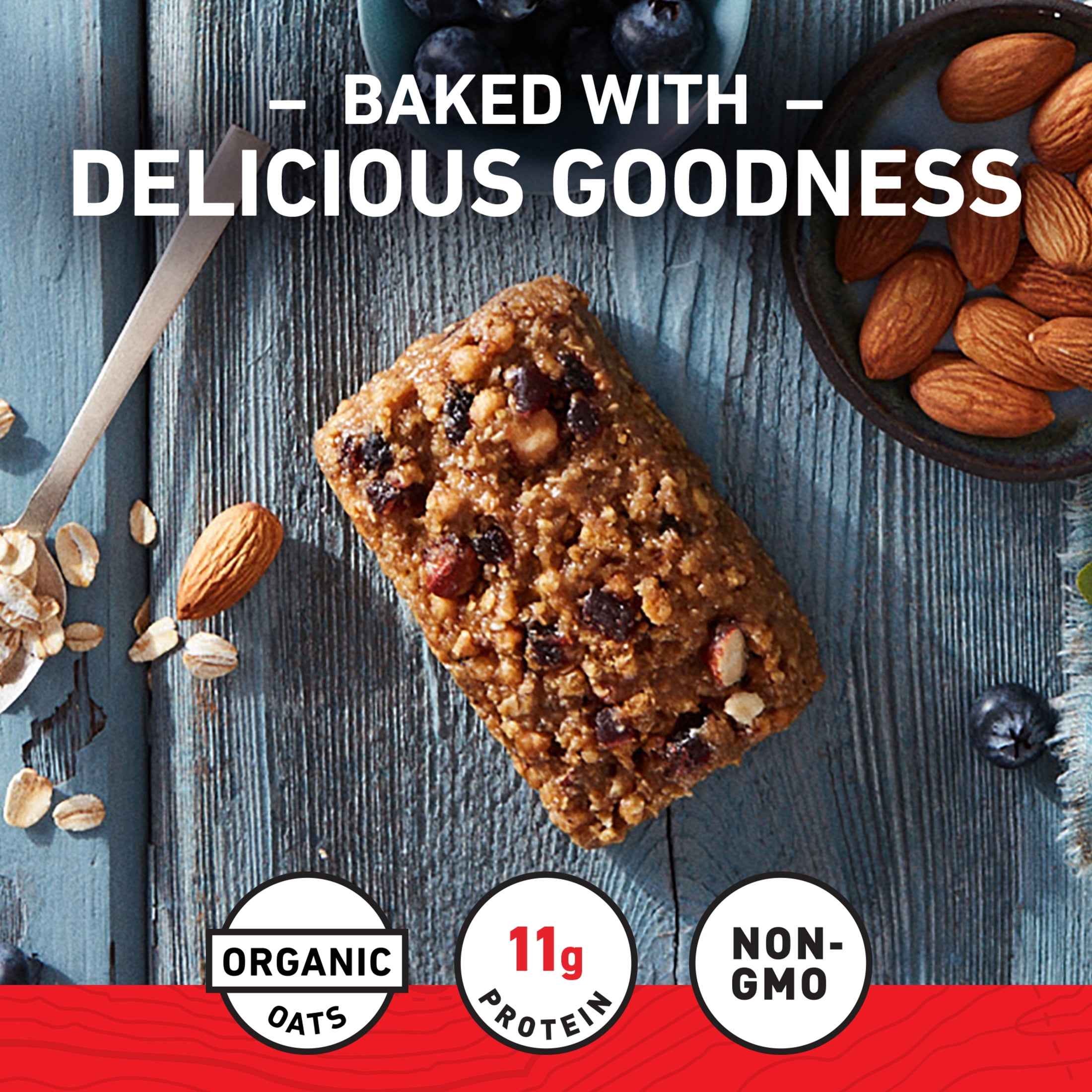 (3 pack) CLIF BAR Energy Protein Bars, Blueberry Almond Crisp, 5ct