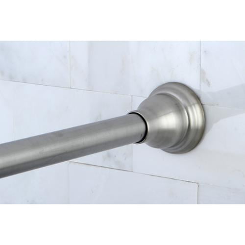 Kingston Brass Brushed Nickel Adjustable Shower Curtain Rod Walmart
