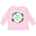 thumbnail image 3 of Inktastic Happy St. Patrick's Day Clovers Boys or Girls Long Sleeve Toddler T-Shirt, 3 of 5