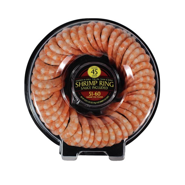 Cooked & Peeled Shrimp Ring, 45ct